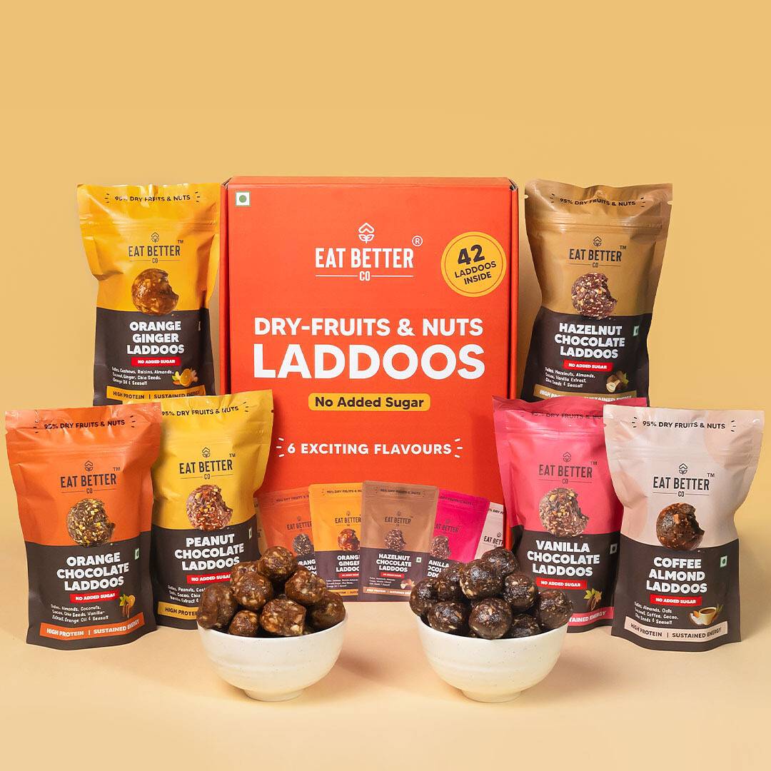 EAT BETTER CO - Assorted Healthy Laddoos - 42 Laddoo
